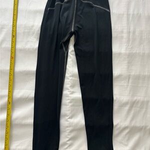 REI Black Men's Thermal Joggers with Gray Stitching